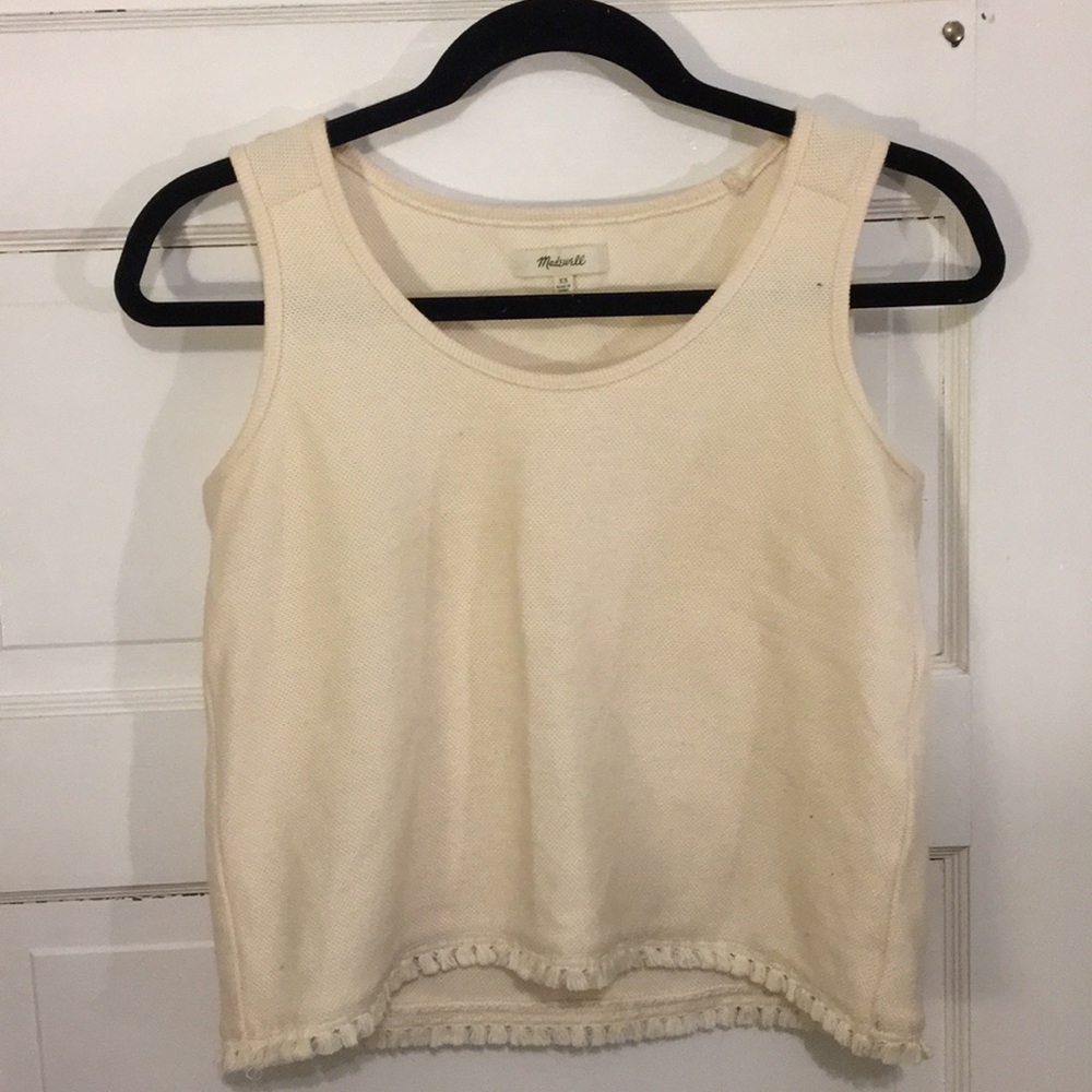 Madewell Knit Cream Tank Top